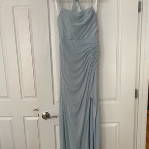 Azazie Kalea bridesmaid dress in color Mist - Size A4 (Size 6)
